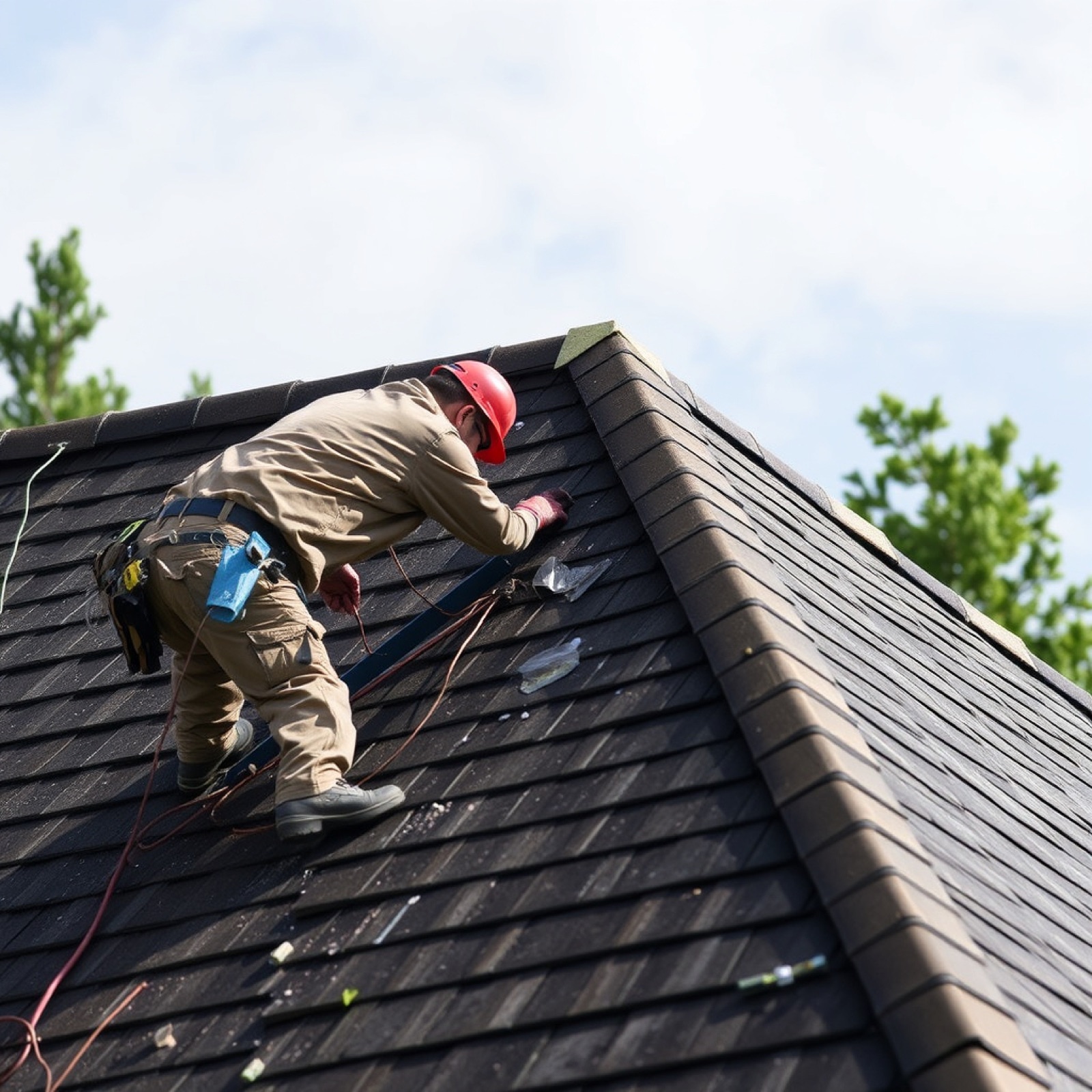 Roofing project in Carson, California by SunCraft Roofing